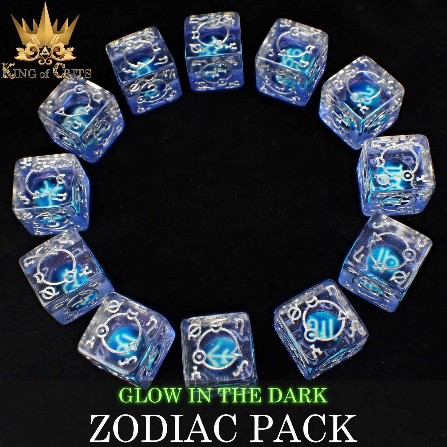 Zodiac Pack 12D6 Dice Set