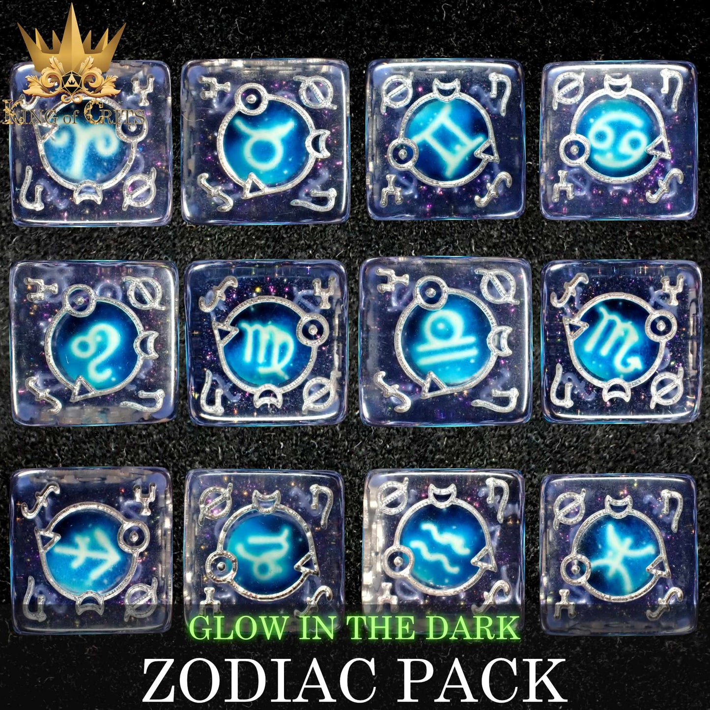 Zodiac Pack 12D6 Dice Set