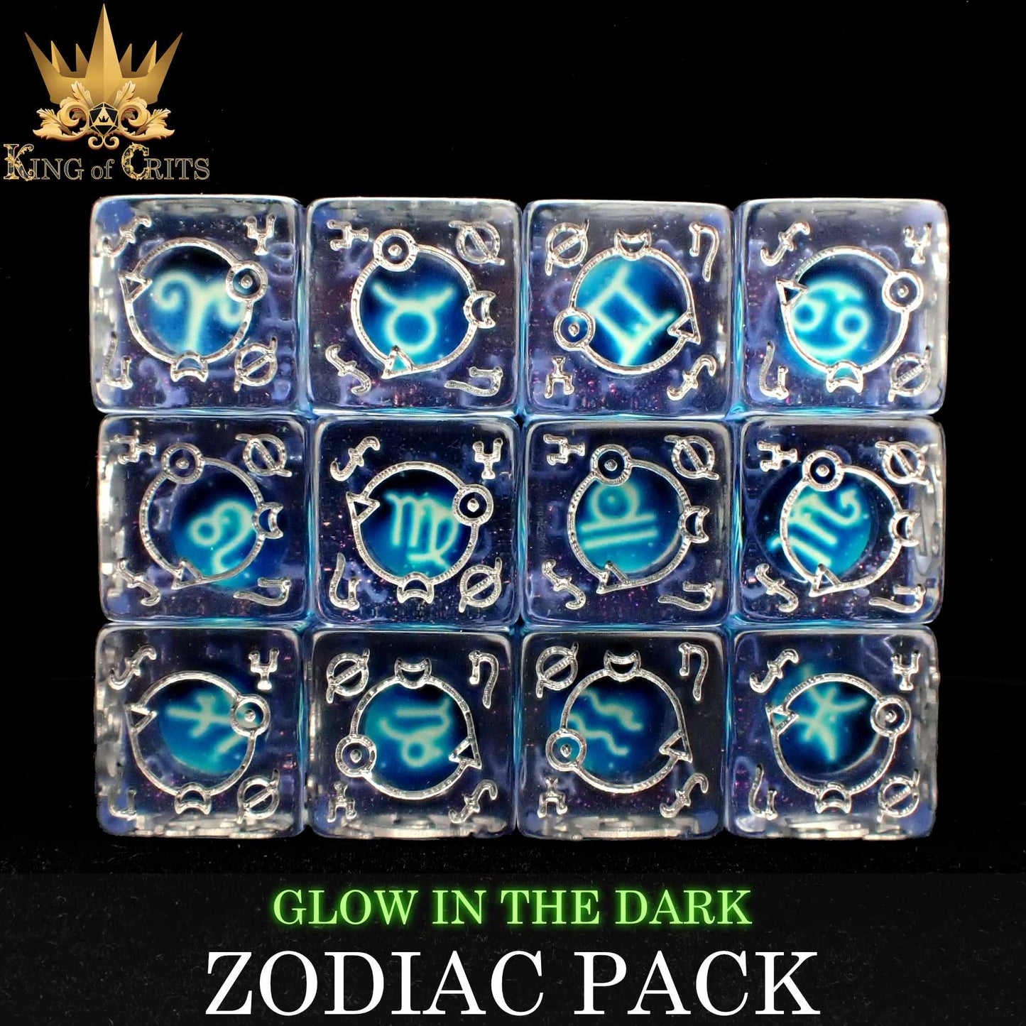 Zodiac Pack 12D6 Dice Set