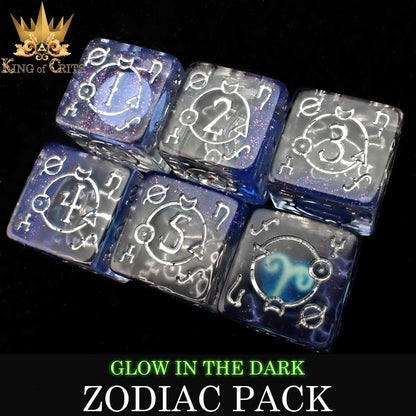 Zodiac Pack 12D6 Dice Set