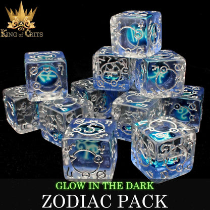 Zodiac Pack 12D6 Dice Set